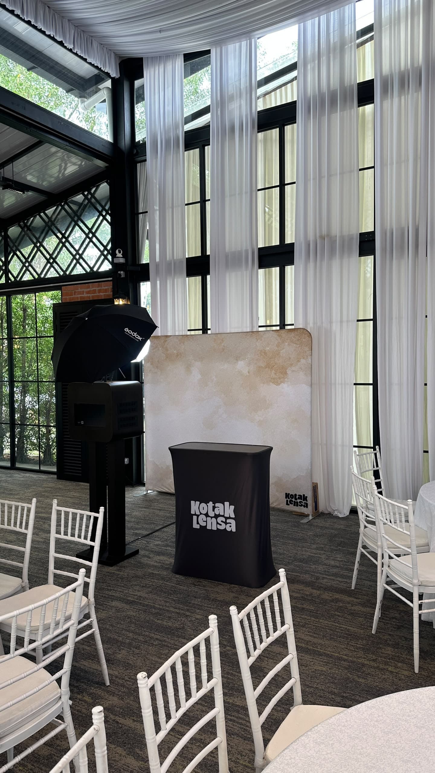 Rinjani Majestic photo booth setup