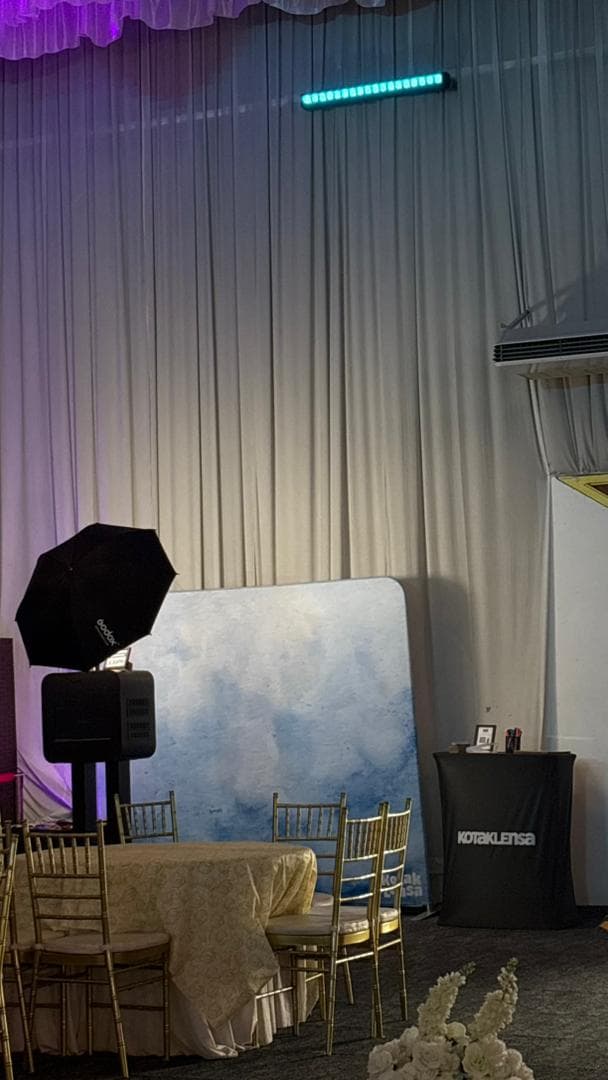 Reystar Convention Hall, Ipoh photo booth setup