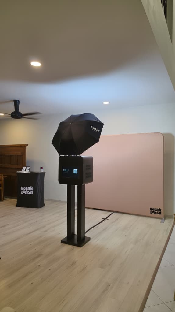 Villa Rimba Flora Gombak photo booth setup