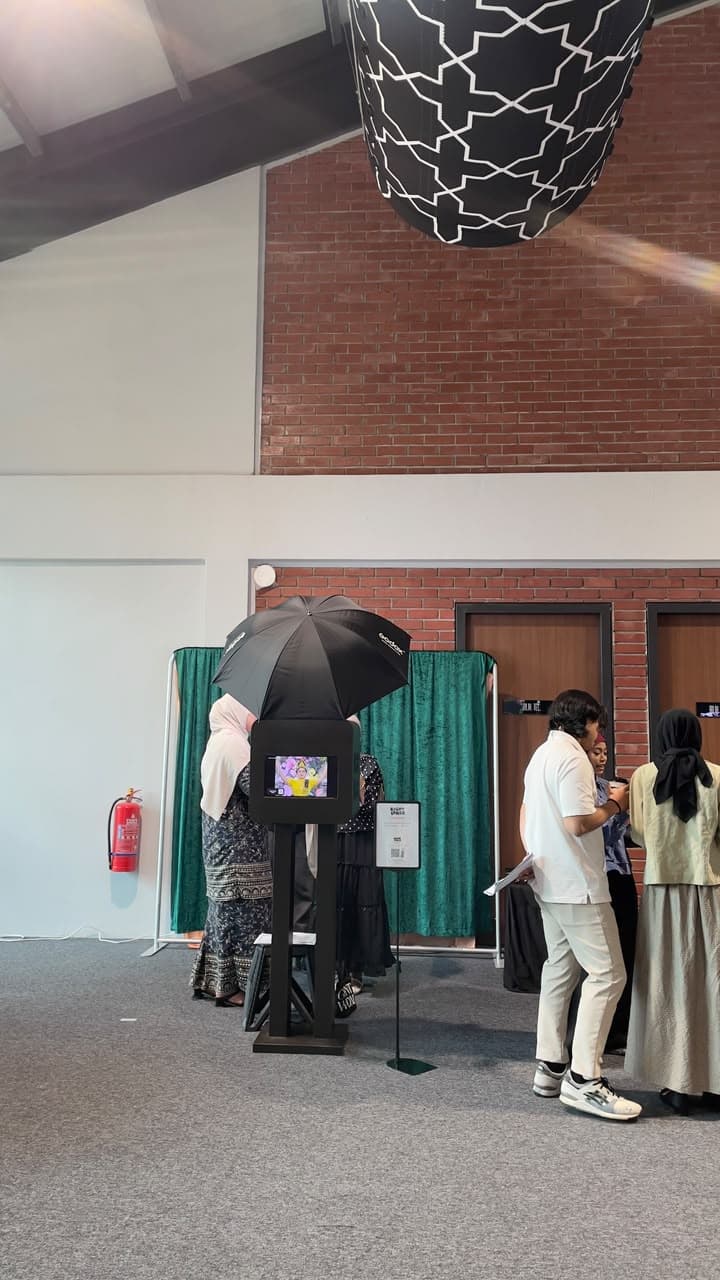 Dewan Floria @ Anjung Floria, Putrajaya photo booth setup