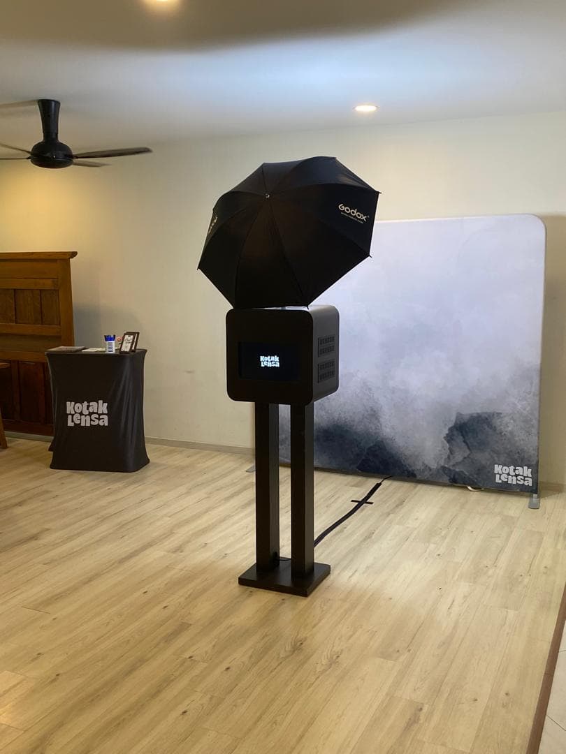 Villa Rimba Flora Gombak photo booth setup
