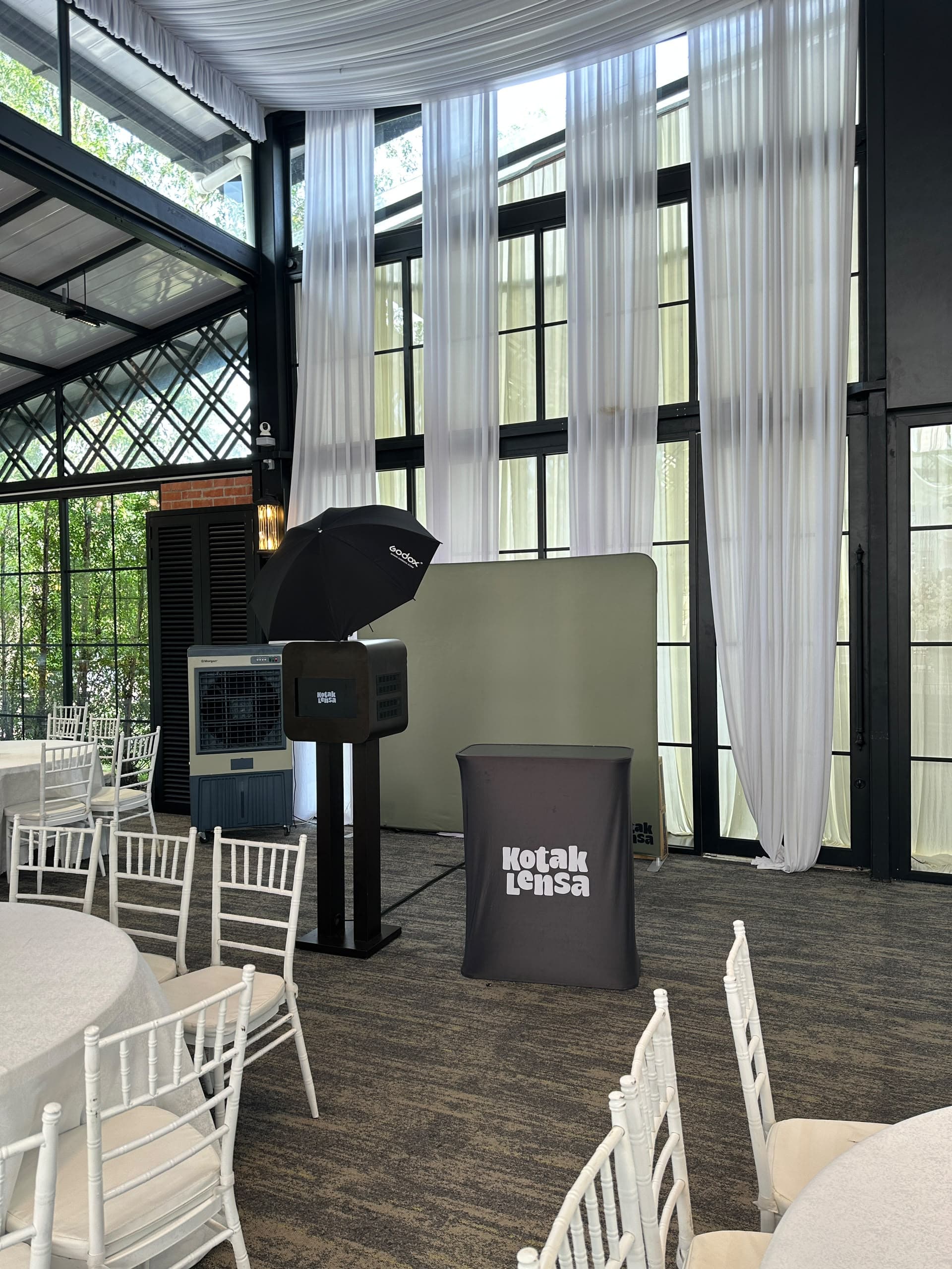 Rinjani Majestic photo booth setup