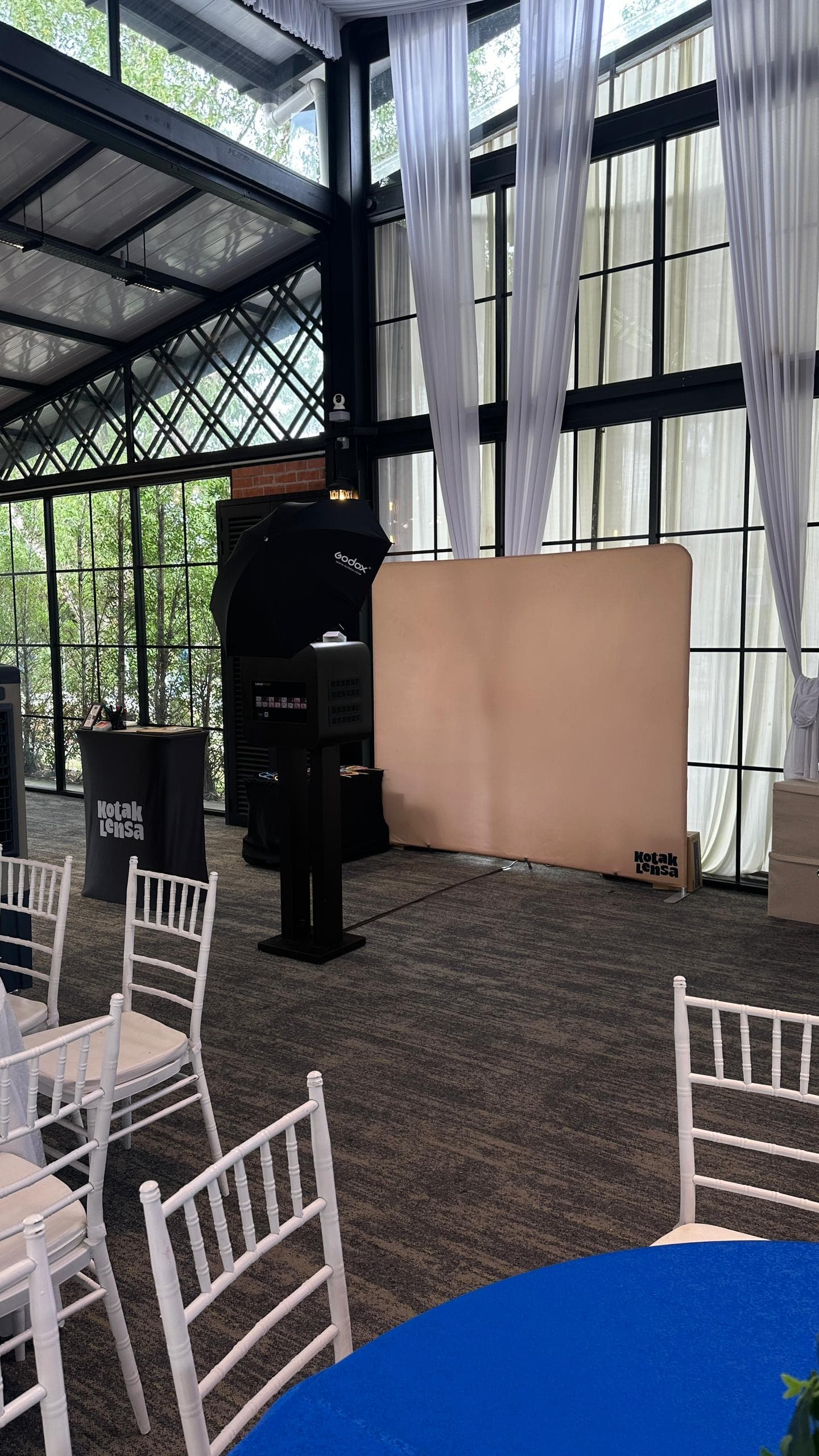 Rinjani Majestic photo booth setup