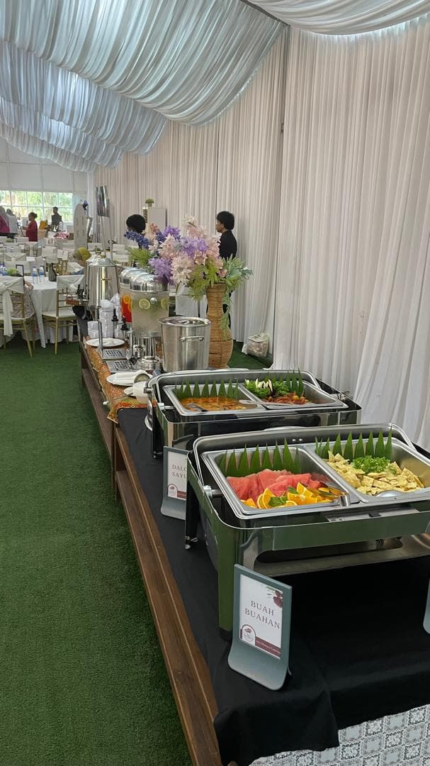Sebening Embun Garden Glass Hall photo booth setup