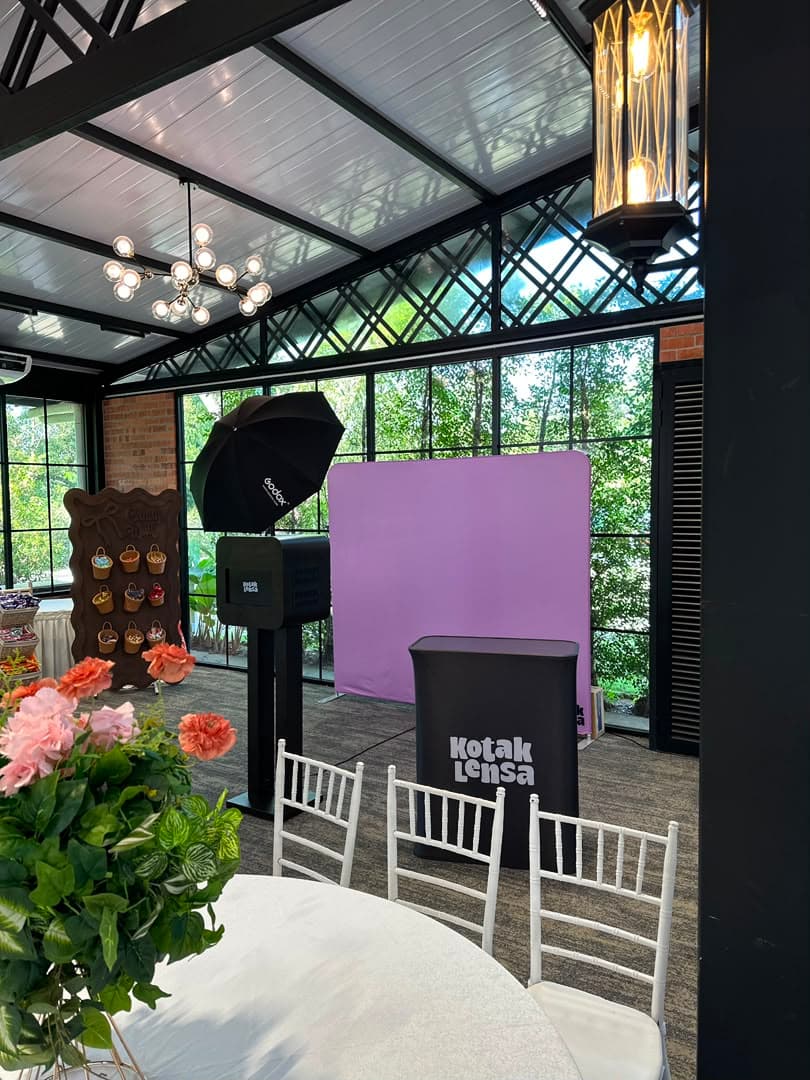 Rinjani Majestic photo booth setup