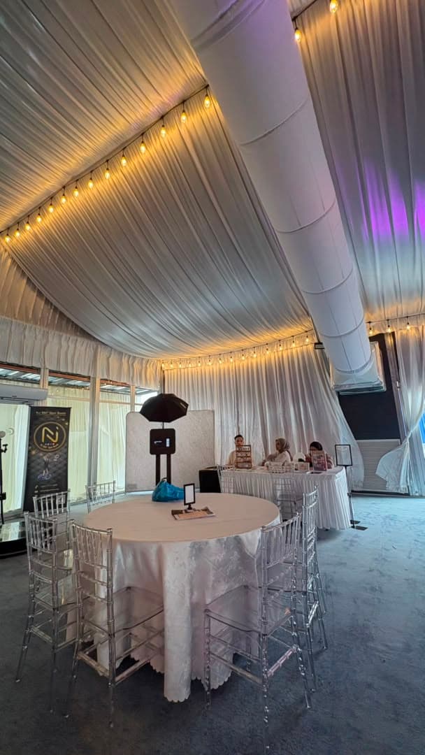Cinta By The Lake @ Puchong Glass Hall photo booth setup