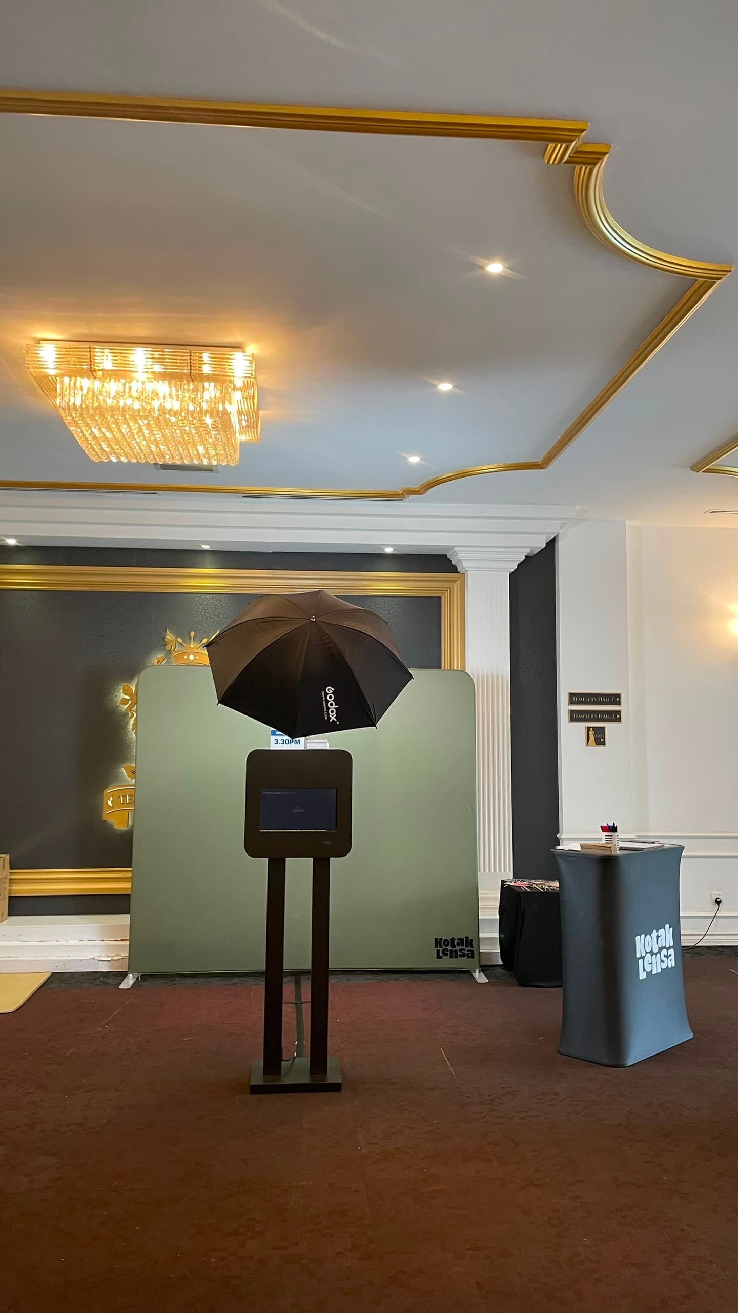Templer's Ballroom @ Setia Eco Templer, Rawang photo booth setup