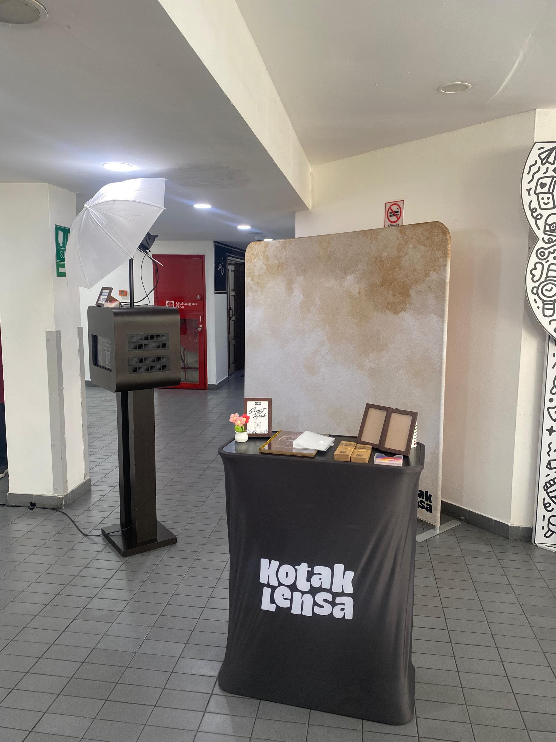 International Youth Centre, Bandar Tun Razak, KL photo booth setup