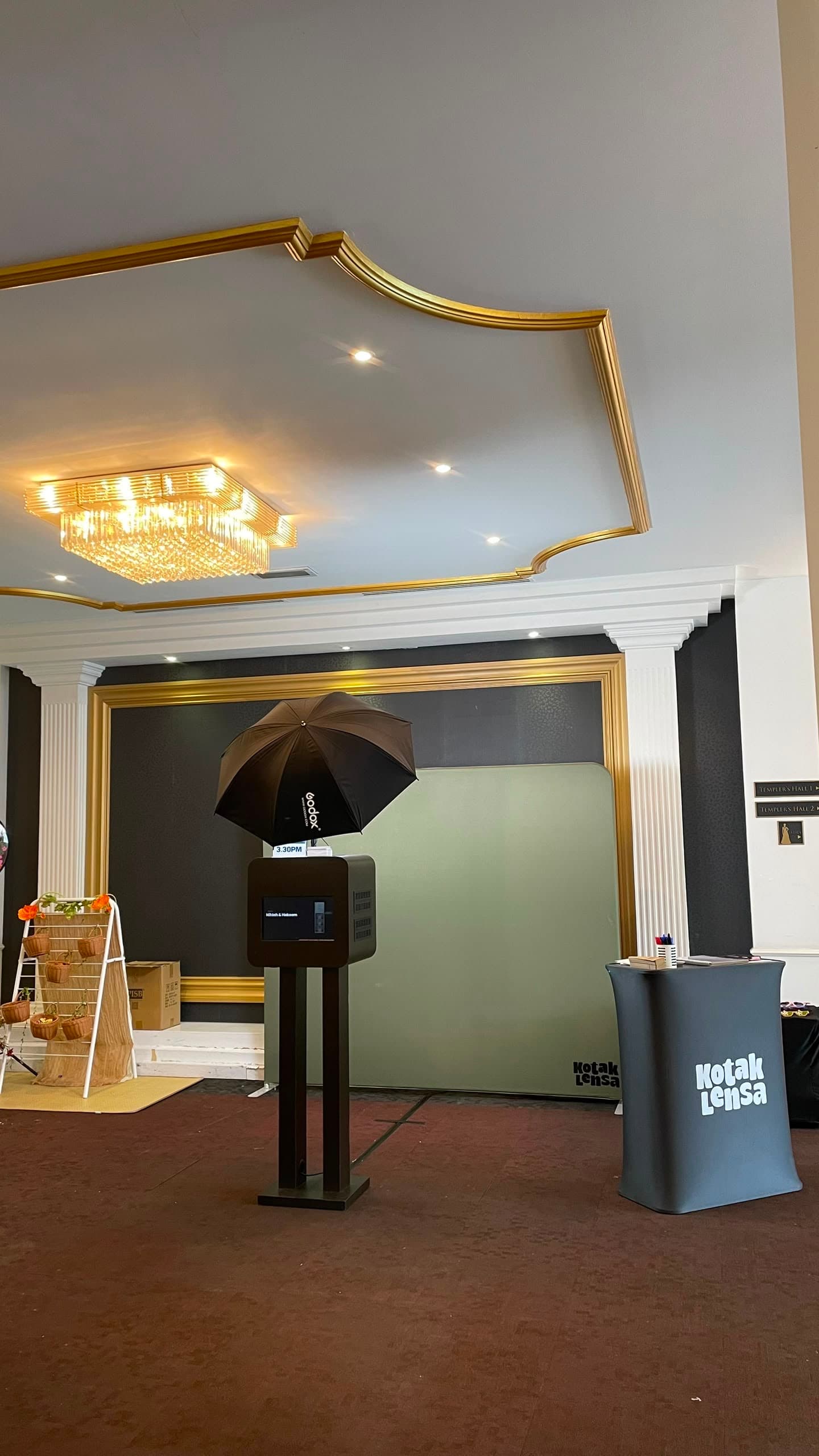 Templer's Ballroom @ Setia Eco Templer, Rawang photo booth setup
