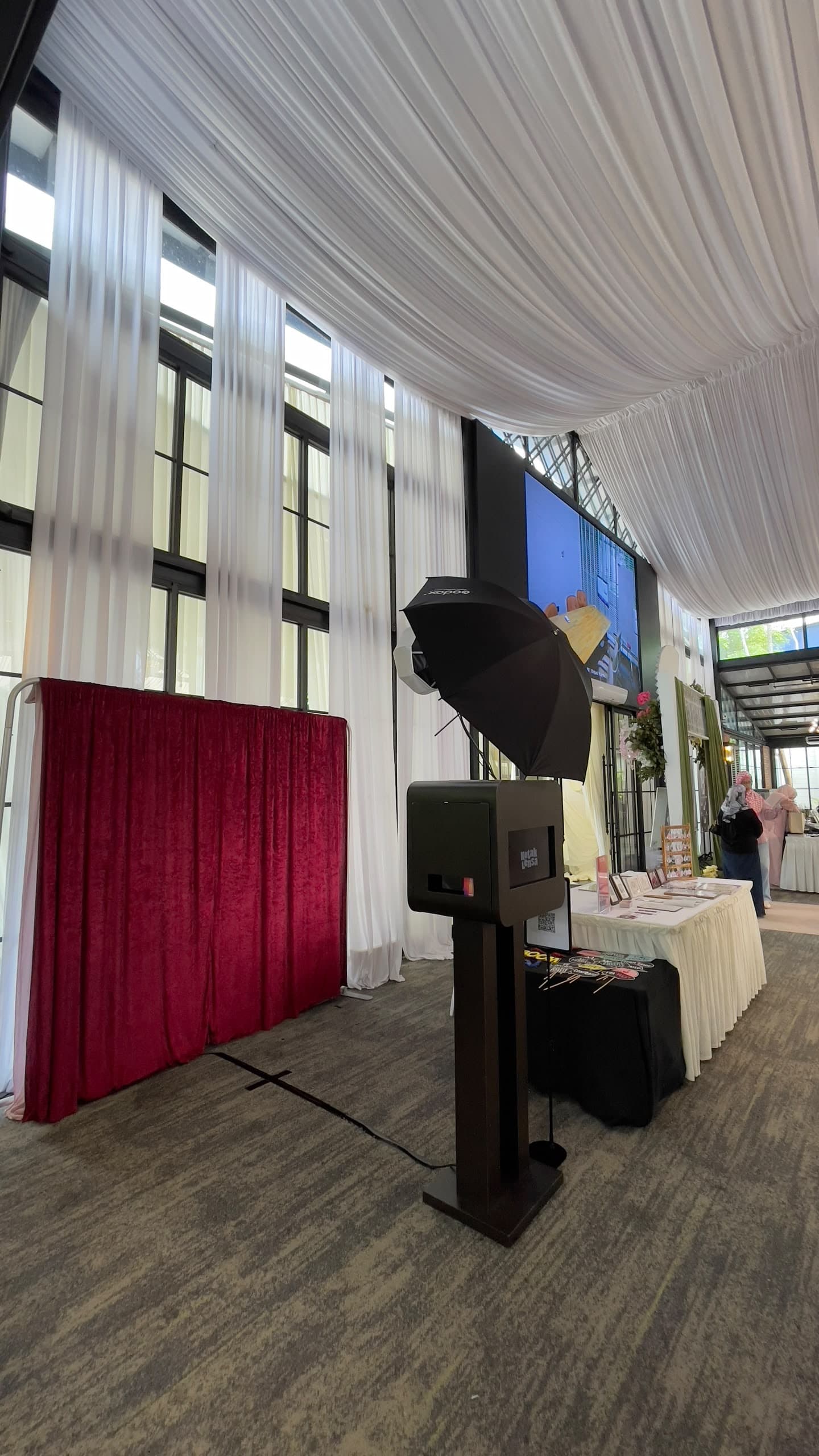 Rinjani Majestic photo booth setup