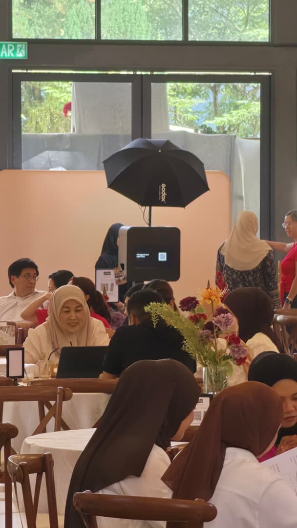 The Takun Hall @ Takun Retreat Club, Rawang photo booth setup