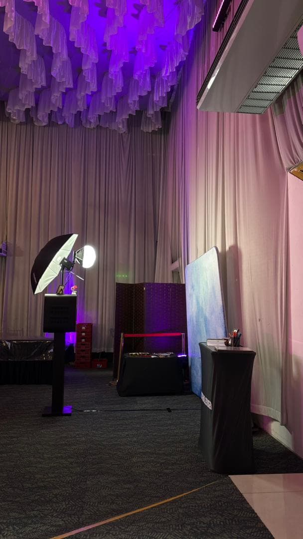Reystar Convention Hall, Ipoh photo booth setup