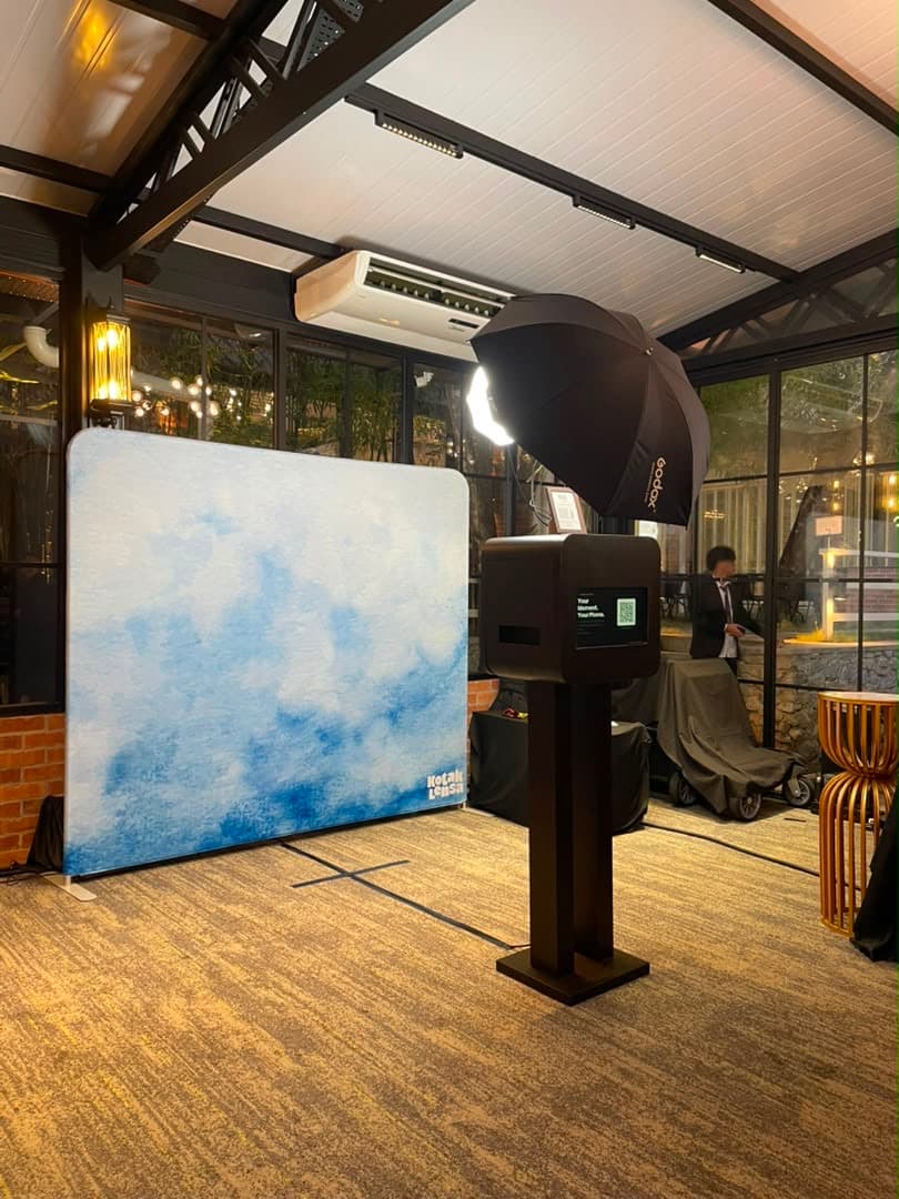 Rinjani Majestic photo booth setup