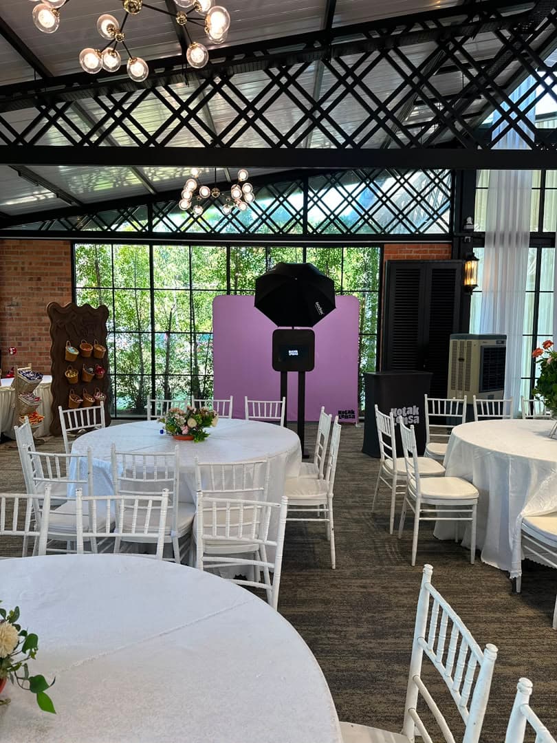 Rinjani Majestic photo booth setup