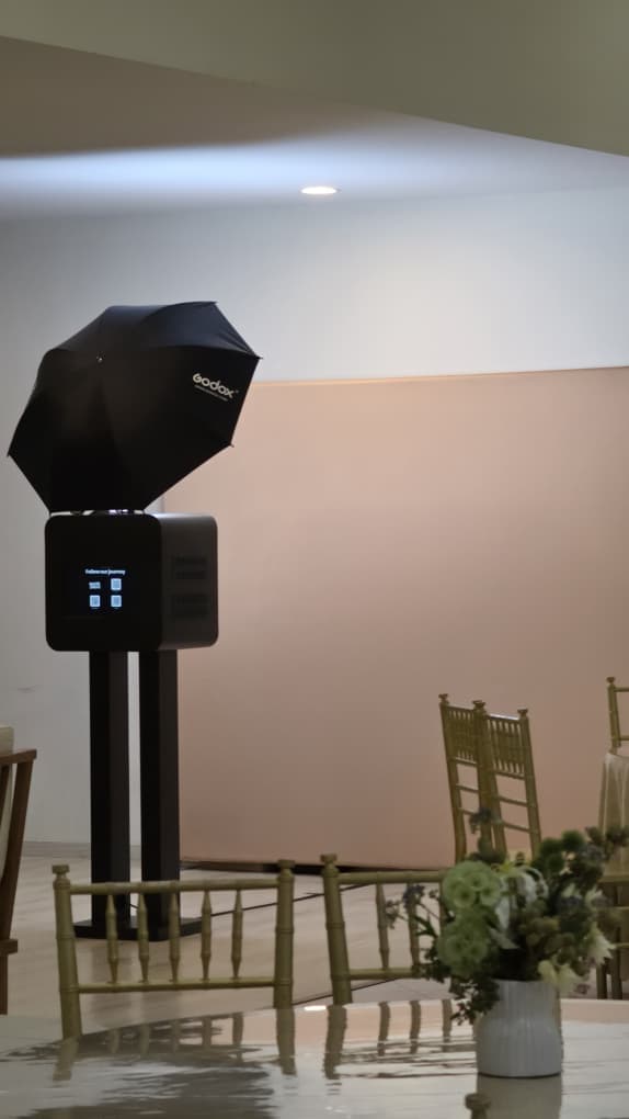 Villa Rimba Flora Gombak photo booth setup
