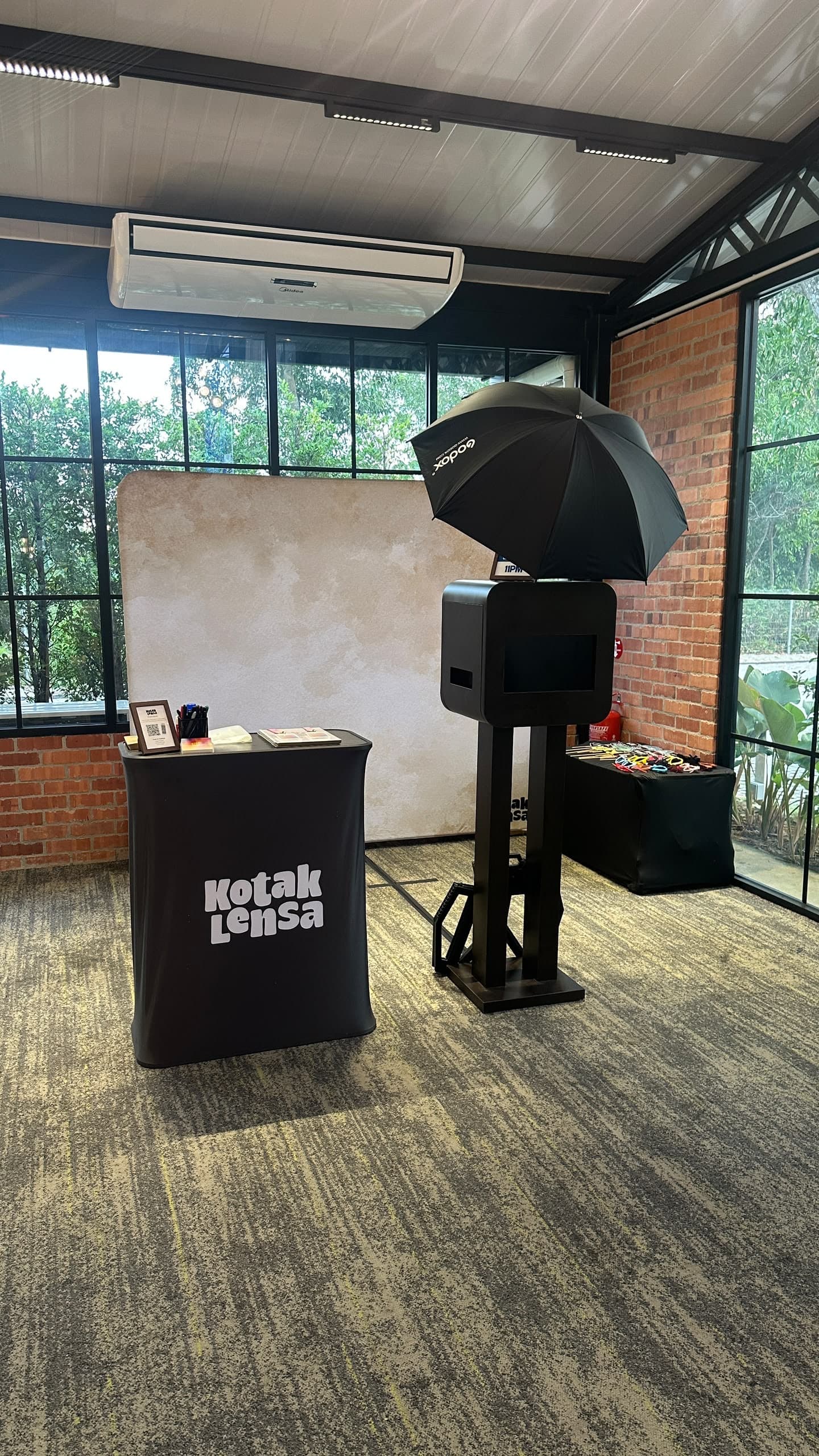 Rinjani Majestic photo booth setup