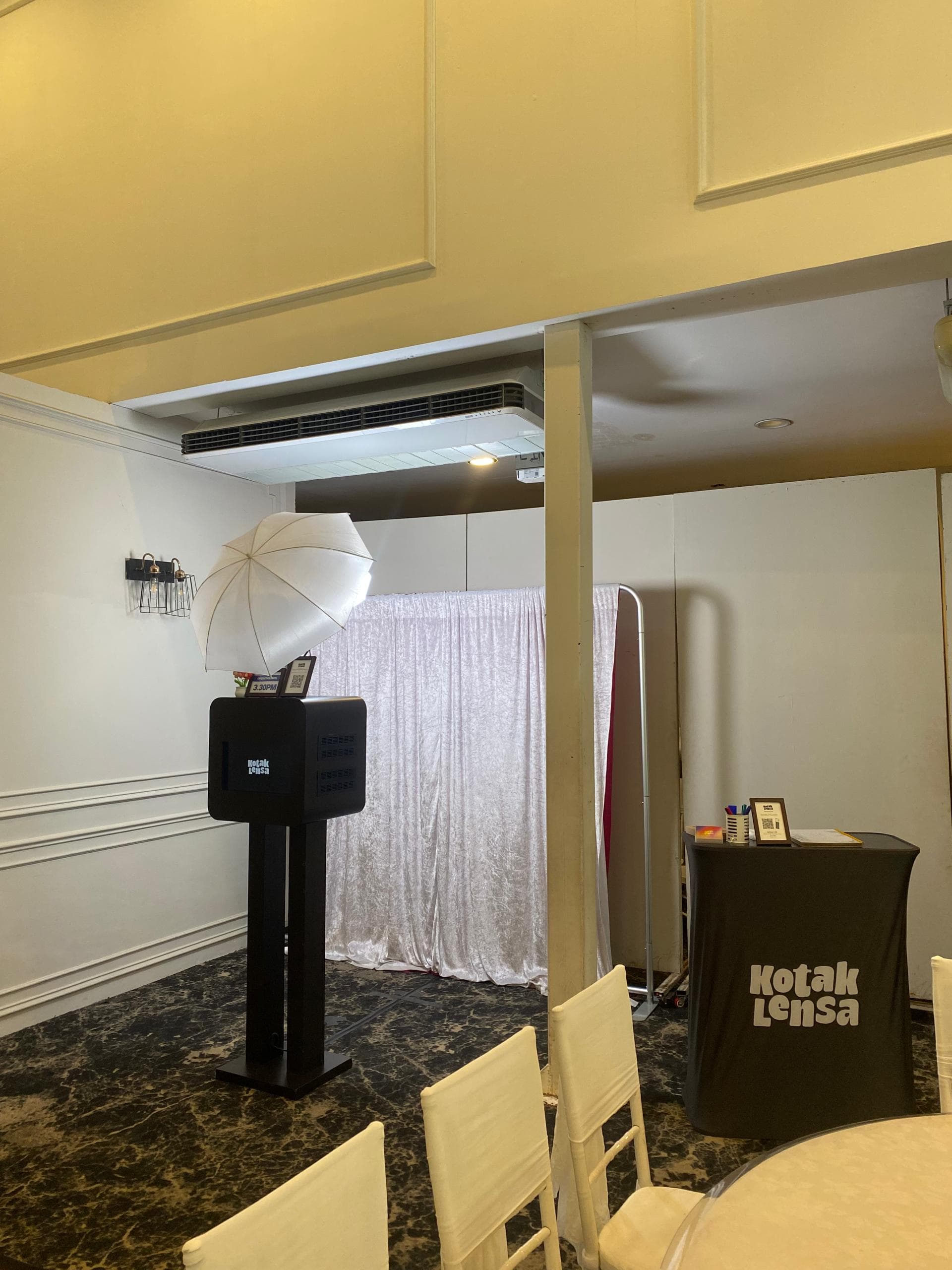 Ruscus Hall @ Forest Valley, Cheras photo booth setup