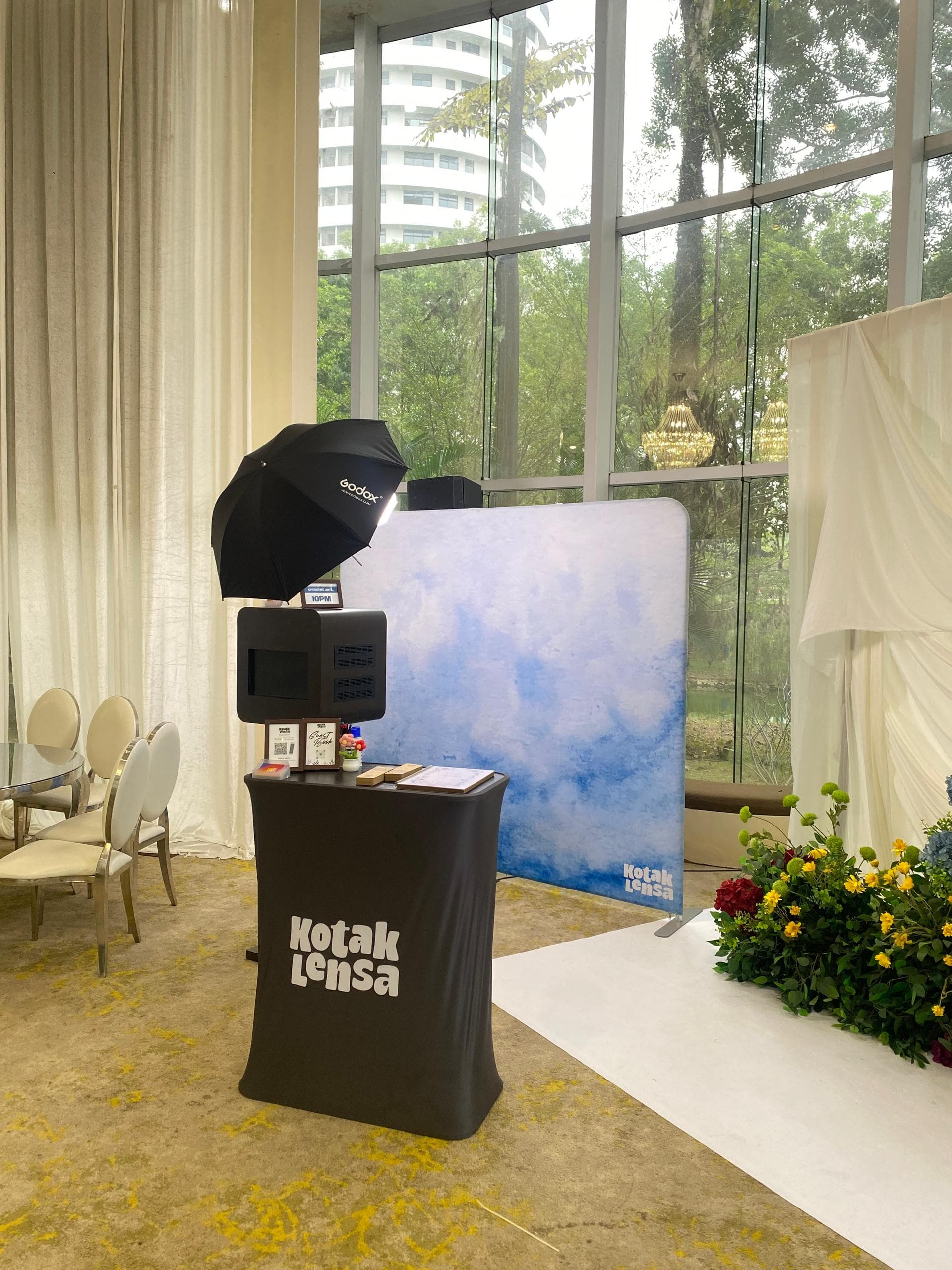 Grand Oasis Event Hall, Seri Kembangan photo booth setup