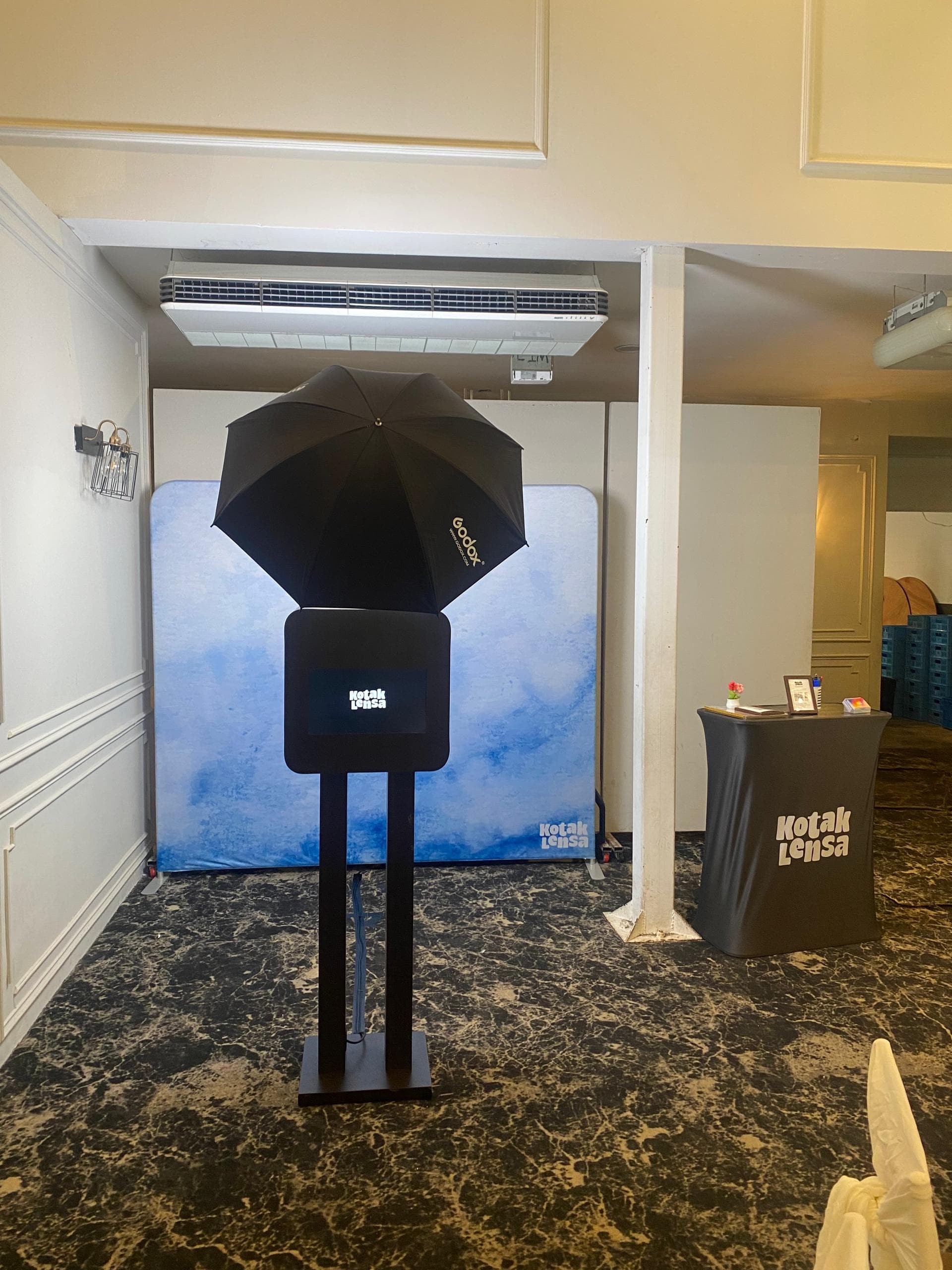 Ruscus Hall @ Forest Valley, Cheras photo booth setup